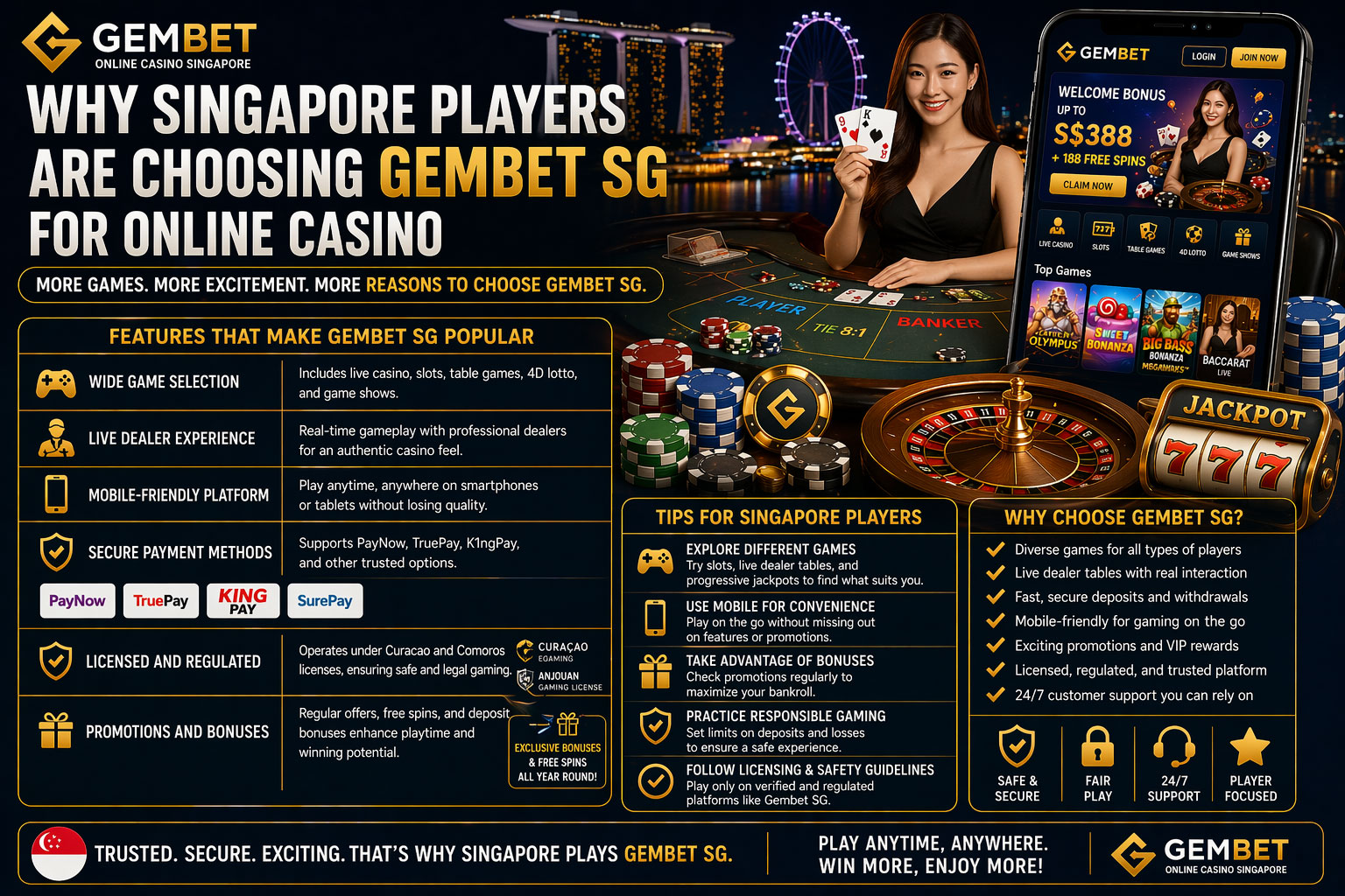 Why Singapore Players Are Choosing Gembet