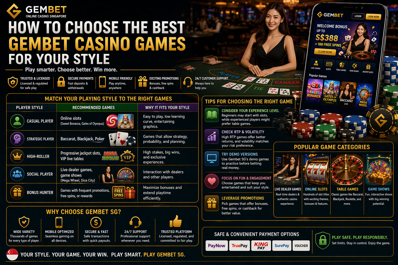 How to Choose the Best Gembet Casino Games